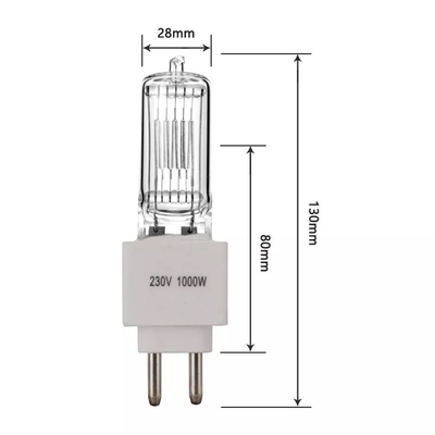 Bóng đèn halogen thạch anh 230V 1000W Đèn thạch anh Đèn halogen để chiếu sáng sân khấu