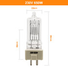 230V 650W Nhiếp ảnh Video Light Phim và Truyền hình Ánh sáng sân khấu Vonfram Halogen Ánh sáng ấm áp