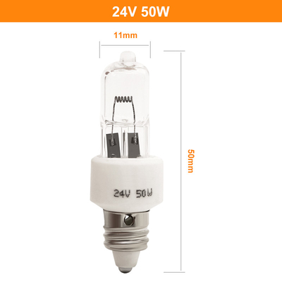 24v 50w E11 Bóng đèn Halogen bóng đèn một lỗ Phòng điều hành Ánh sáng lạnh