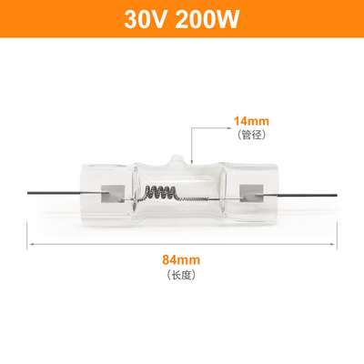 Đèn quang hiển thị Halogen nhỏ 30V 200W Bóng đèn Halogen thạch anh 250W