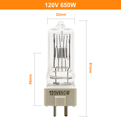 650w 120v Bóng đèn Halogen Thạch anh Halogen Đèn pha thay thế Bóng đèn Halogen