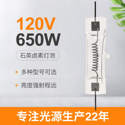 Bóng đèn Halogen thạch anh GY9.5 120V 650W Đôi kết thúc 3200k Điện áp cao trung bình