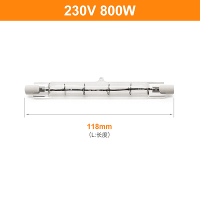 Bóng đèn Halogen 230V 800W R7s 118mm Đèn Halogen tuyến tính đôi có thể thay đổi độ sáng