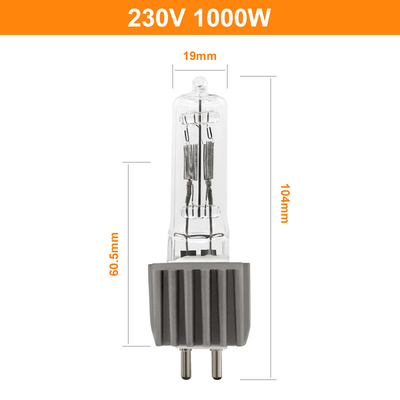 230V 1000W G9.5 Quartz Tungsten Halogen Bulb Stage Studio Tương thích với OSRAM FEP