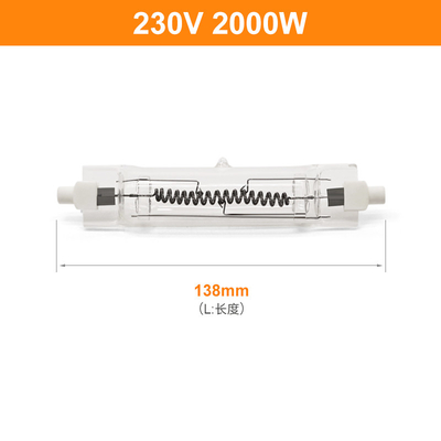 Đèn thạch anh 230V 2000 Watt Bóng đèn Halogen hai đầu kết thúc Đèn nhiệt R7s