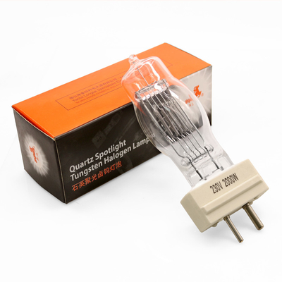 230v 2000w GY16 Đèn rọi Halogen Bóng đèn thạch anh 400h 3200K