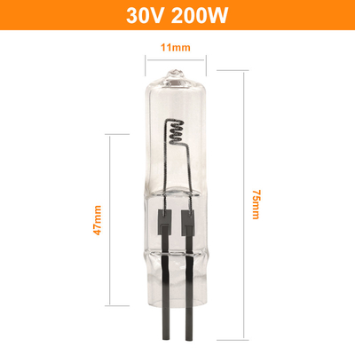 Bóng đèn Halogen 30V 200 Watt Màn hình chiếu sáng 2 pin Đèn pha lê 4000lm