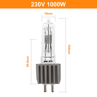 Bóng đèn Halogen G9.5 2 Pin 230V 1000W Studio Single Ended 250h