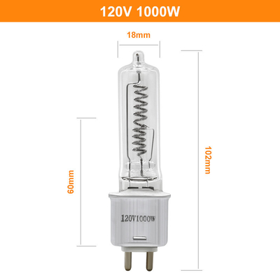 Bóng đèn thay thế máy sưởi hồng ngoại thạch anh 120V 1000W G9.5 101mm Sylvania Osram thay thế FEL