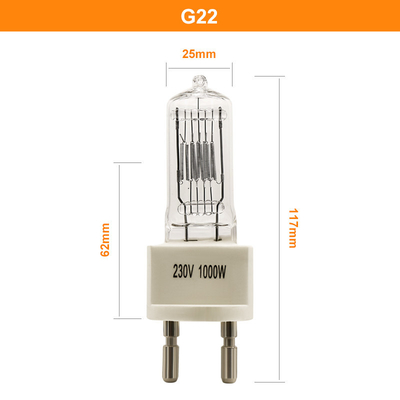 Đèn quang hiển thị Halogen một đầu kết thúc 3200k 230V 1000 Watt G9.5