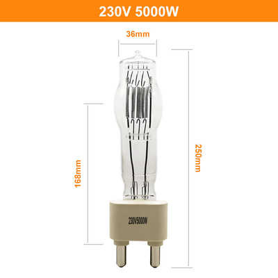 Bóng đèn thạch anh sân khấu 230V 5000W G38 ​​Studio Giải trí tiệc cưới Bar