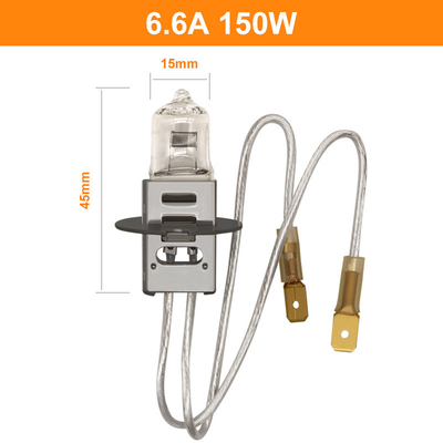 Bóng đèn Halogen thạch anh 6,6A 150 Watt Lumens 2400lm PK30d JIF J1 / 83 Đầu nối Nam Nữ Sân bay
