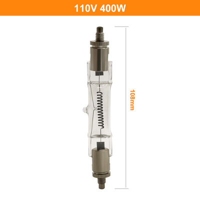 110v 400w Vonfram Halogen bóng đèn kết thúc đôi Bóng đèn xe lửa SFC Cơ sở 108mm