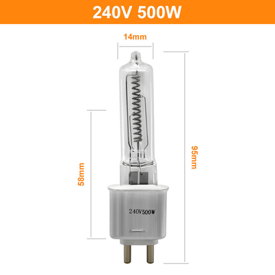 Đèn thạch anh T4 500w Lumens Đèn sưởi hồng ngoại Halogen cao G9.5 240v