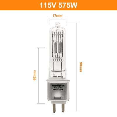 230v 115V 575W G9.5 Bi Pin Thay thế bóng đèn Halogen Chụp ảnh