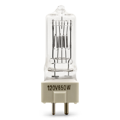 120V 650W Bi Pin Bóng đèn Halogen Thạch anh Vonfram Đèn video thương mại Sân khấu