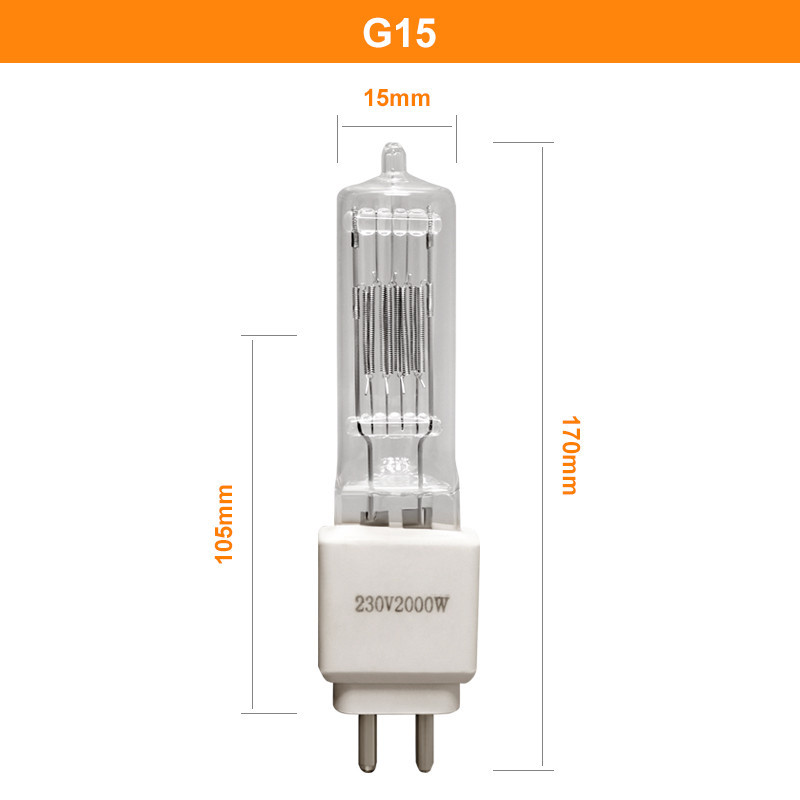 Bóng đèn Halogen Bi Pin 2000w 230v 50000 Lumen G15