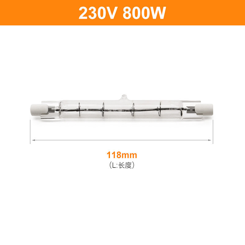 Bóng đèn Halogen đôi Ir thạch anh 118mm 230V 800W